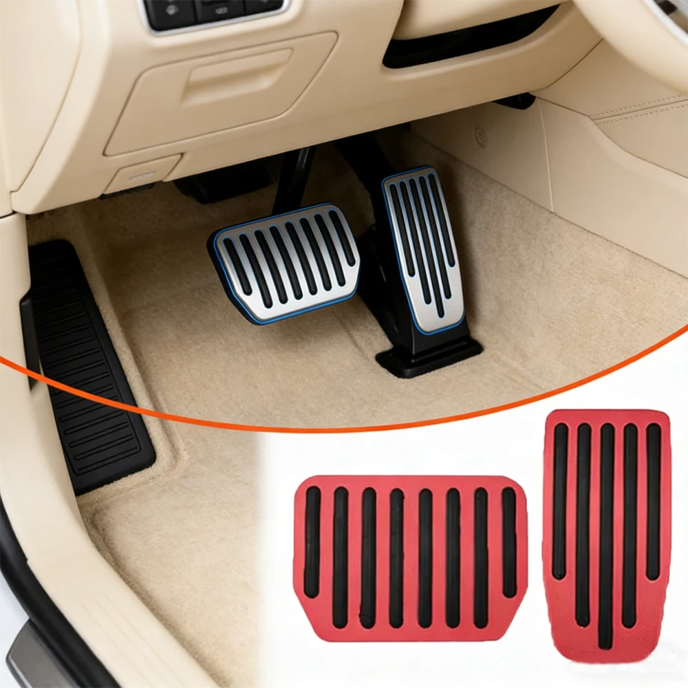 For Tesla Model Y Juniper 2025 Upgrade Foot Pedal Pads Non-slip Accelerator Brake Rest Performance Aluminum Mats Accessories