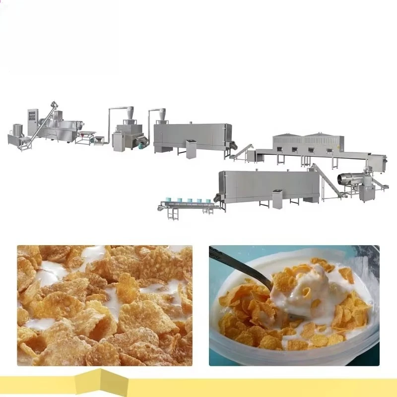 China Bright Breakfast Cereal Instant Porridge Corn Flakes Flour Making Machine Line Mixer Automatic Stainless Steel High