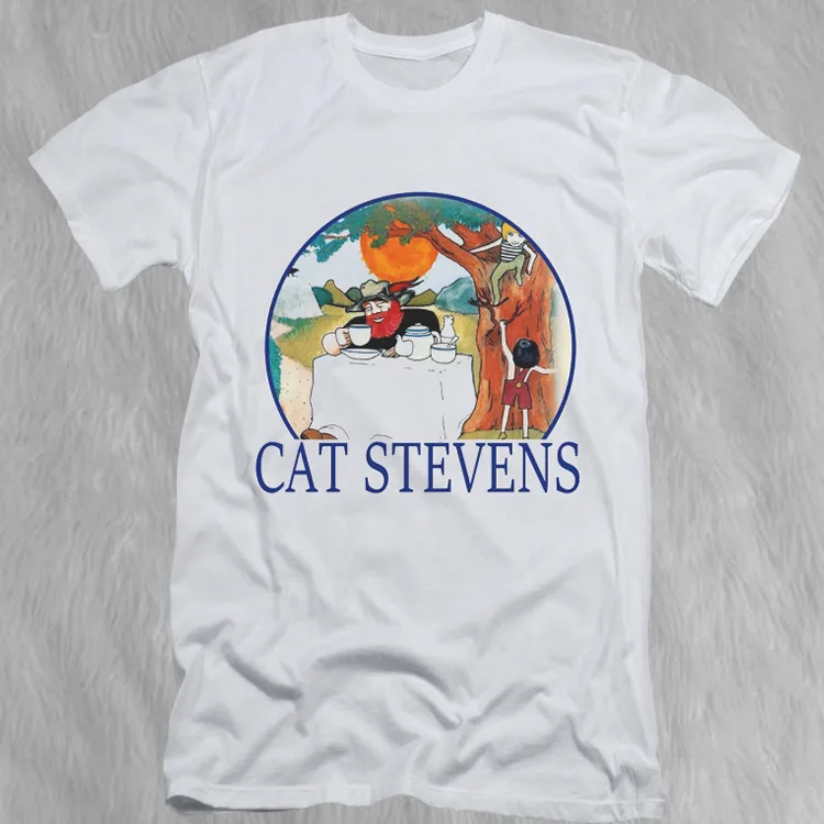 Cat Stevens Tea for the Tillerman 70s Rare White Full Size Tee