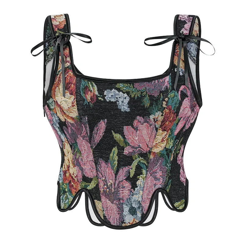 

Сексуальный корсет на шнуровке, формирователь талии, укороченный топ для похудения, уличный жилет Y2k