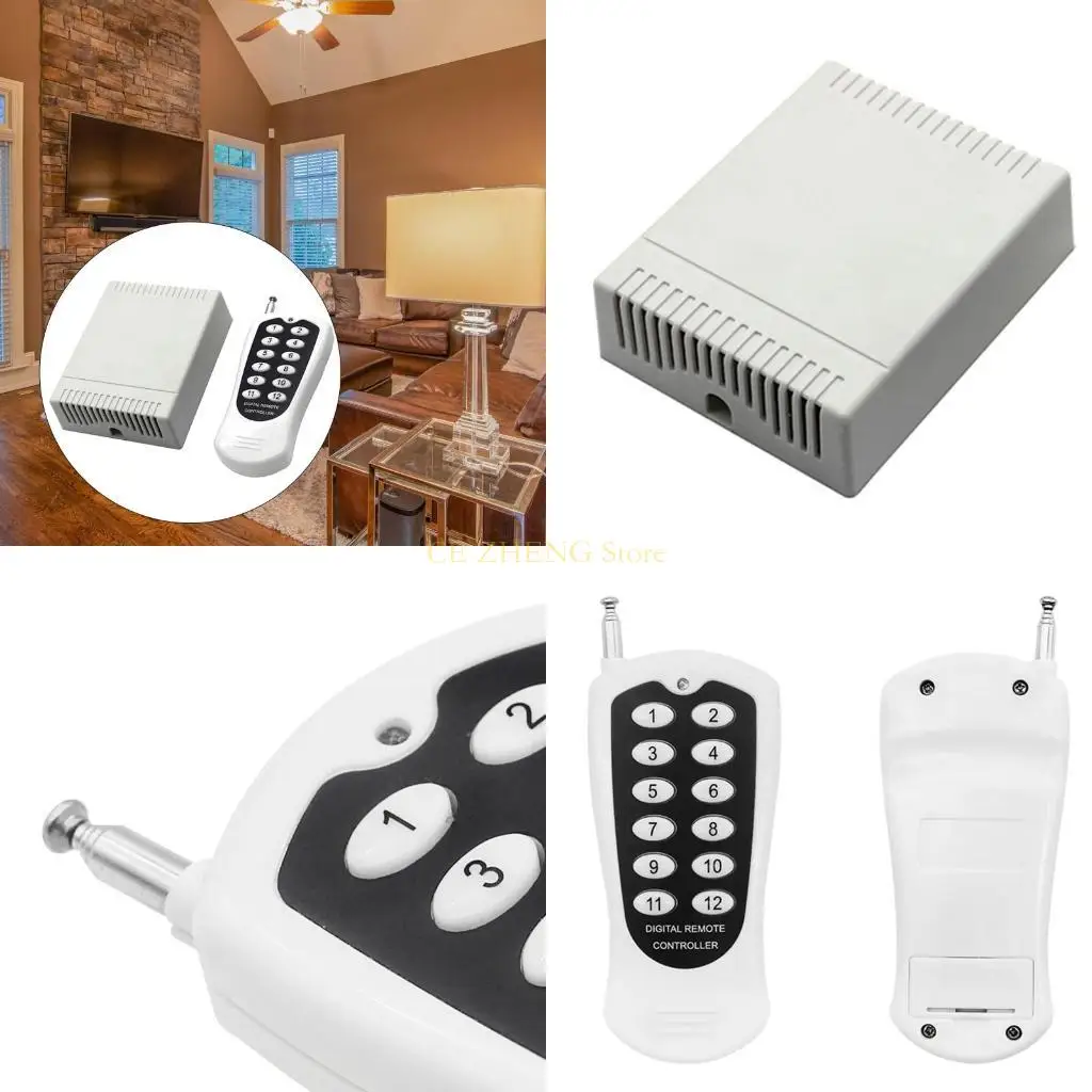 

E56B 12V 12 for CH Channels RF Wireless Remote Control Switch Remote Control S