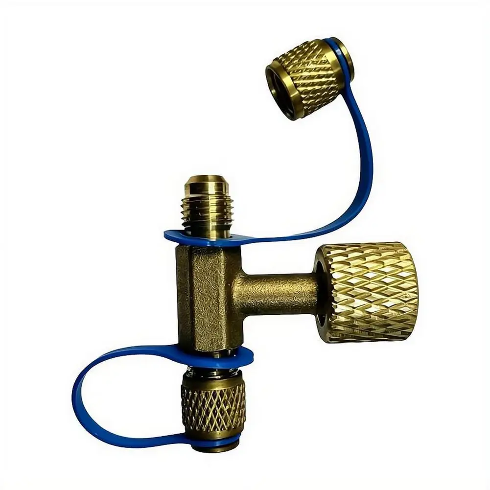Vacuum Gauge Adapter VGW-mini Three-way Valve Connector for HVAC Refrigeration Manifold Gauge Vacuum Measurement Tool