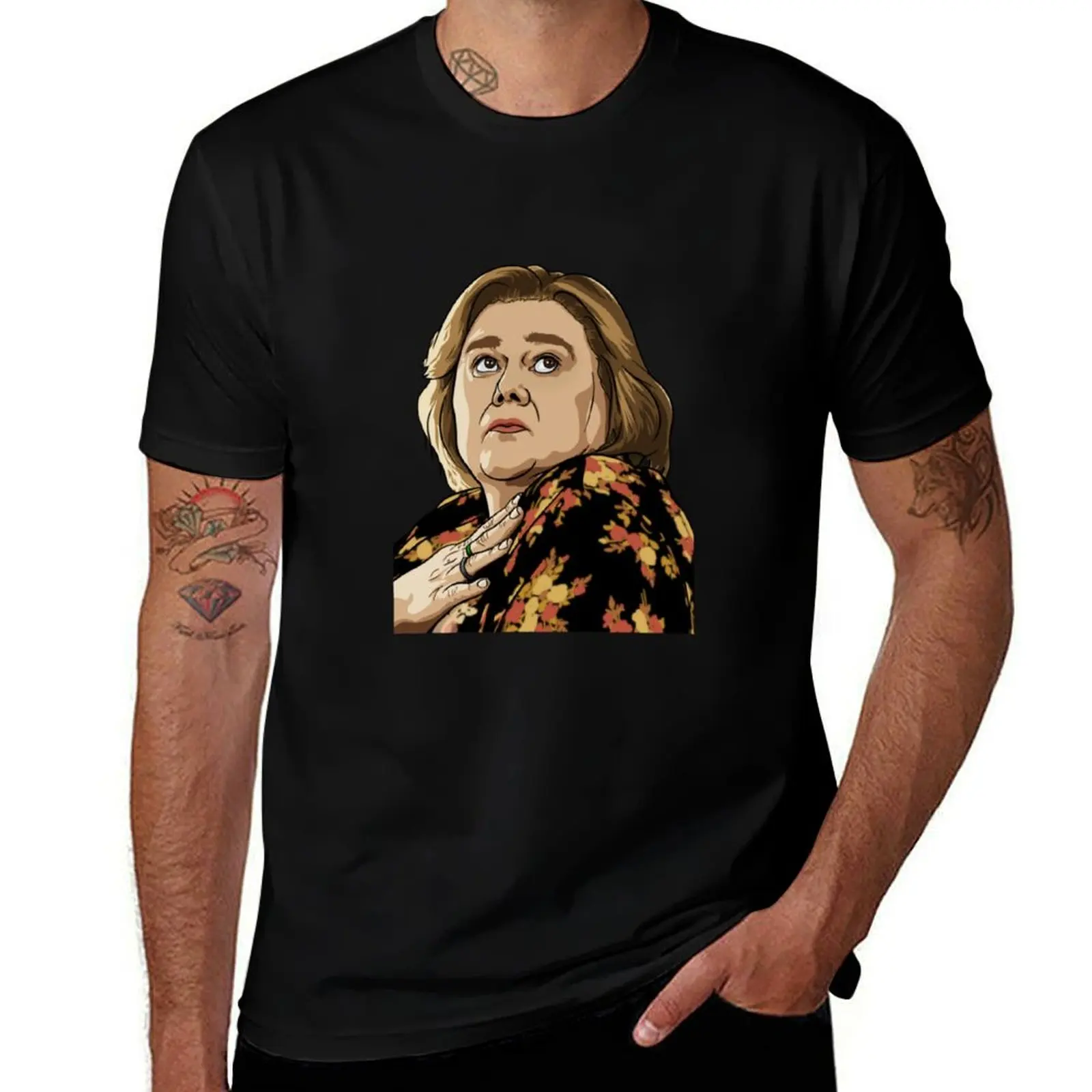 ORIGINAL Christine Baskets - Louie Anderson T-Shirt Basic Solid Color Short Sleeve T-Shirt