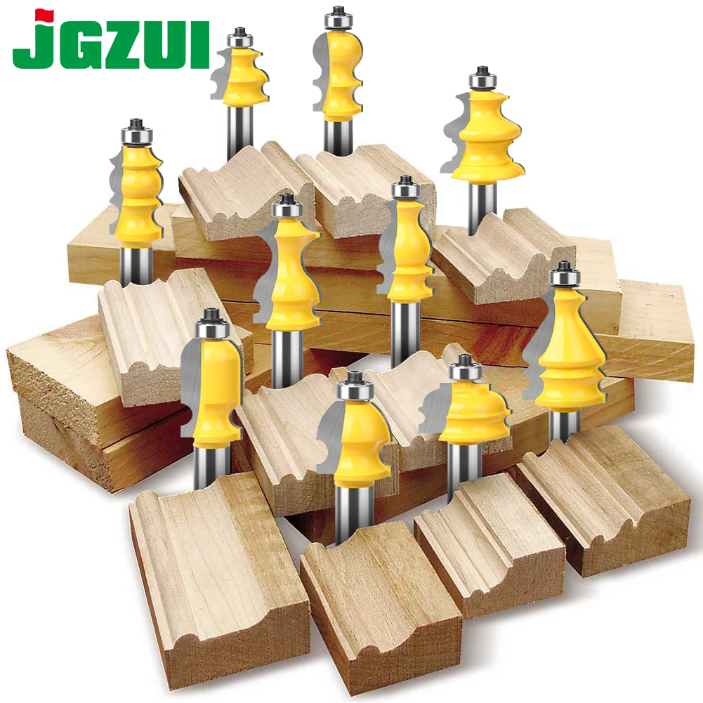 Linha Cnc Cortadores de Madeira Face Mill Architectural Moldagem Corrimão Router Bit Base de Revestimento Polegada Shank 1pc