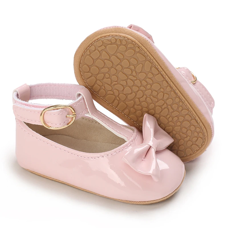 HAIZHIW Mode PU Leder Baby Prinzessin Schuhe Neugeborene Mädchen Mokassins Schuhe Gummi Sohle Prewalker Nicht-slip Sommer Erste Wanderer – Detail 3