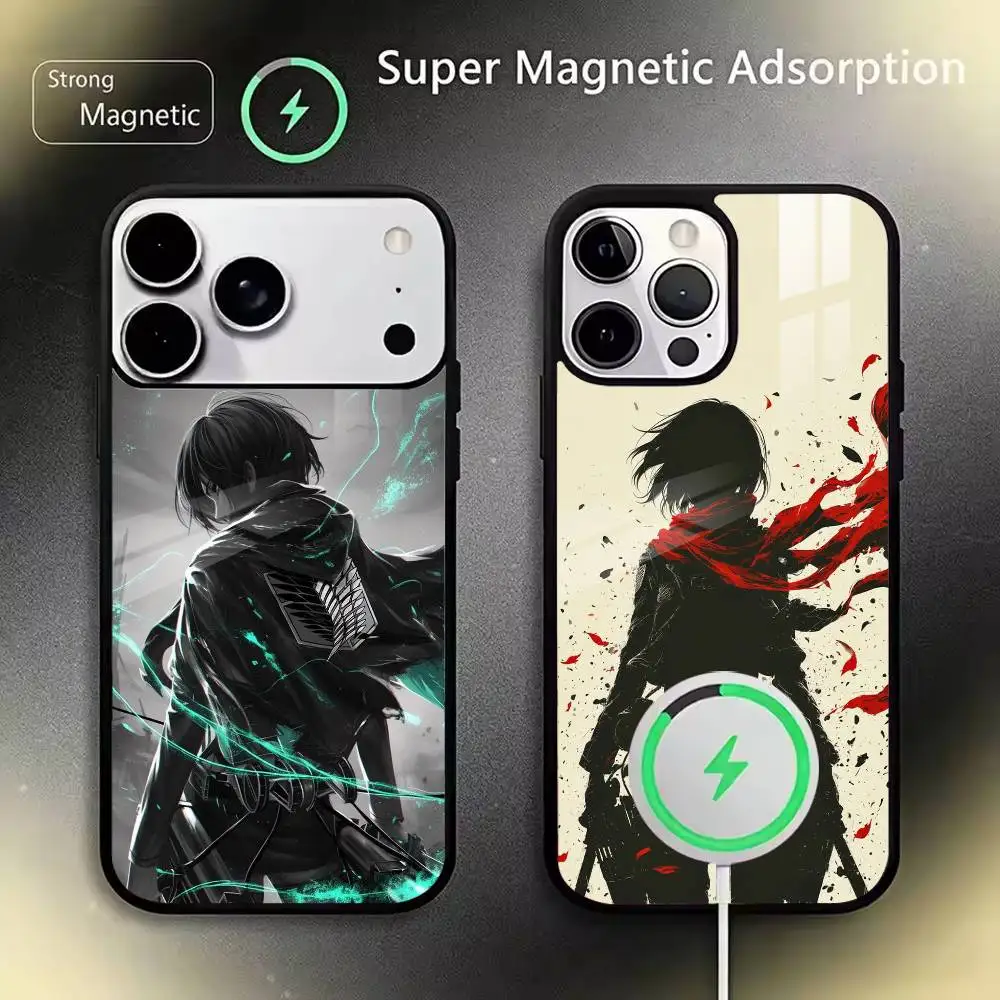 

Mikasa Ackerman-Attack-O- on T- Titan For IPhone17 16 15 14 13 12 11 Plus Pro Max Plus Wireless Charger Phone Case