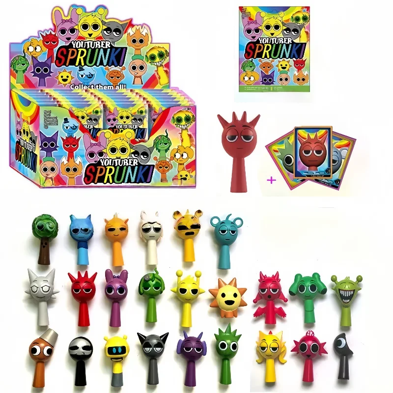 Game Sprunki Blind Box Pvc Figuur Speelgoed Sprunki Incredi Actiefiguren Collectie Model Pop Speelgoed voor Kind Verjaardag Kerstmis