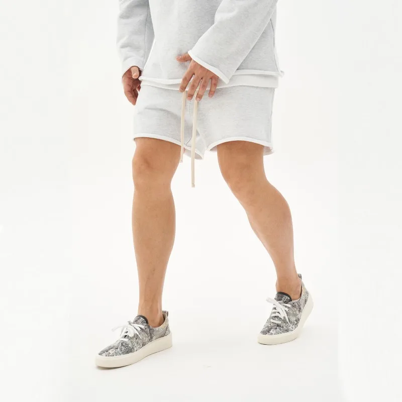 Men Shorts Casual Short Pants Ripped Cotton Gym Shorts Men Jogger Workout