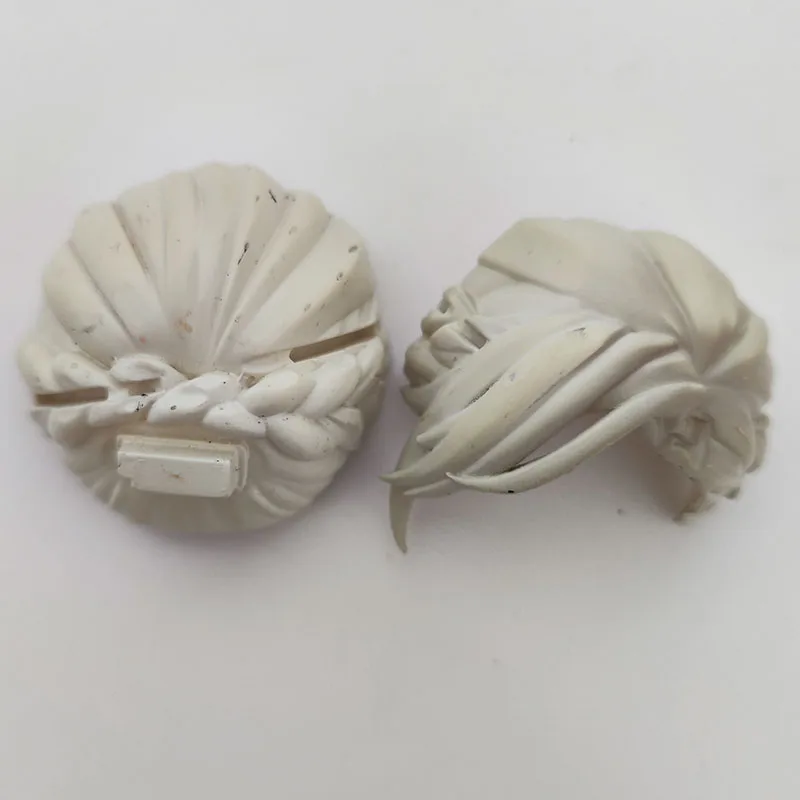 GSC-arcilla de pelo humano OB11, accesorios para muñecas, molde blanco