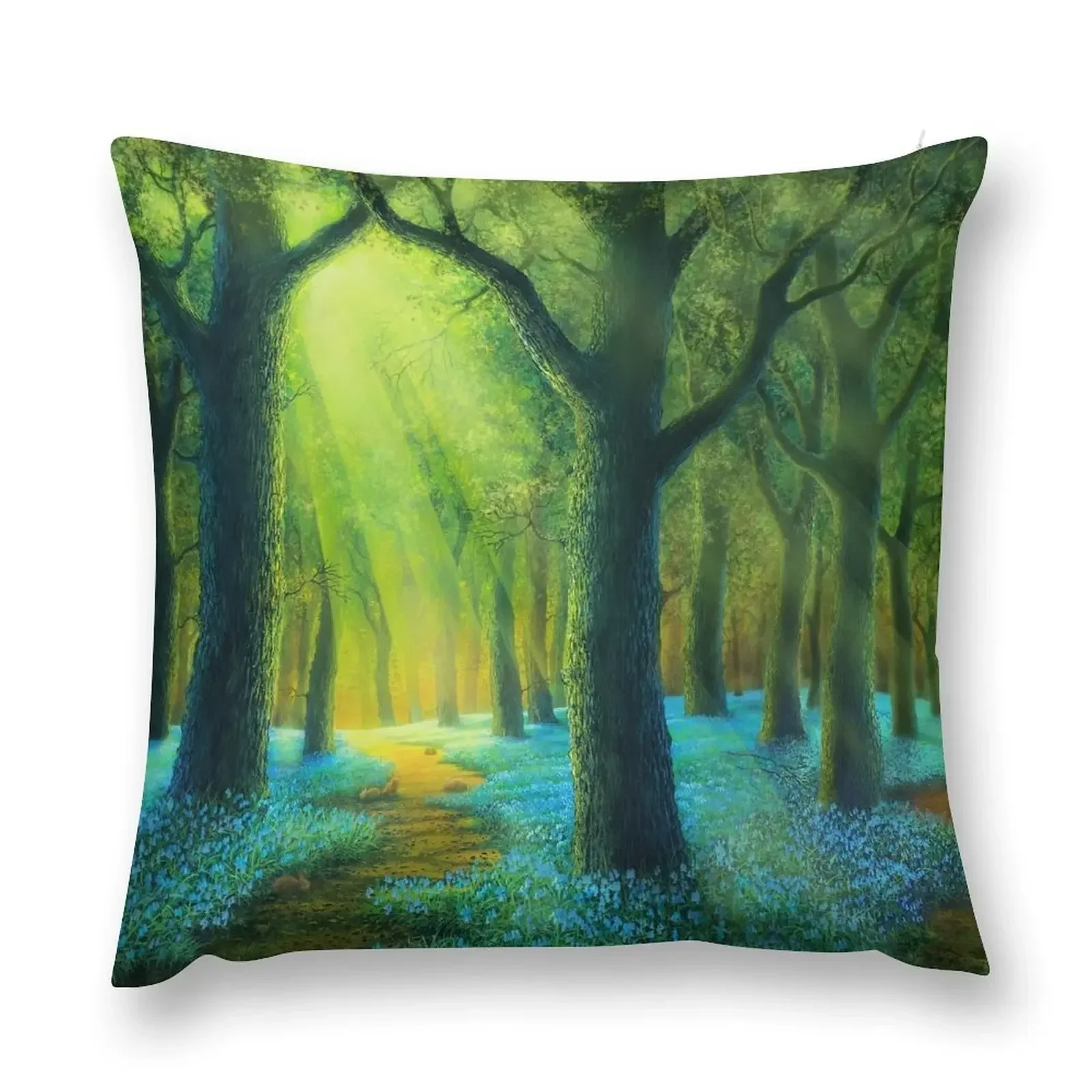 

Bluebell Woods (square) Throw Pillow Christmas Covers Pillow Case Christmas ornamental pillows pillow