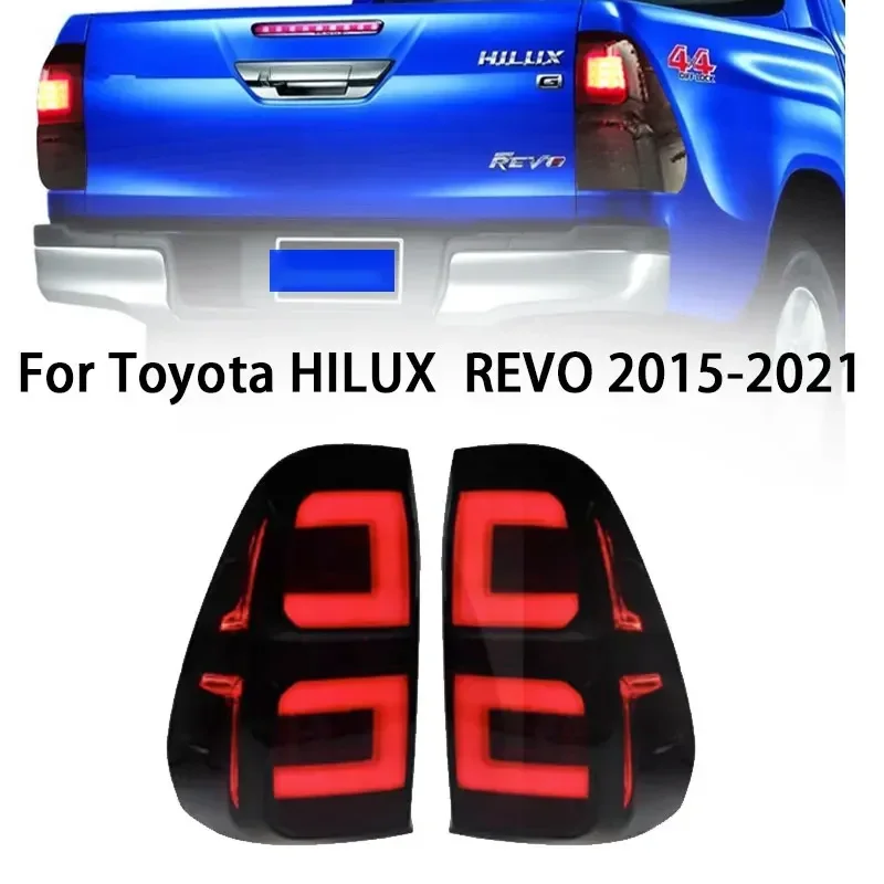 

Светодиодный задний фонарь в сборе для Toyota Hilux Revo 2015 2016 2017 2018 2019 2020 2021, стоп-сигнал, задний фонарь заднего хода