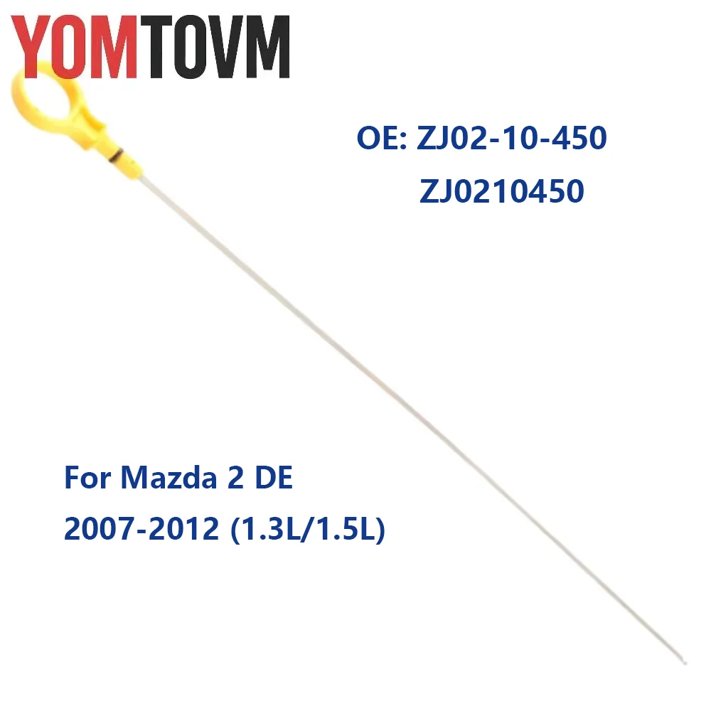 

Engine Oil Dipstick for Mazda 2 DE 1.3L 1.5L 2007 2008-2012, ZJ02-10-450 Stainless Steel Oil Level Measuring Tool Accessories