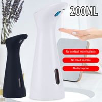 Automatic Hand Sanitizer Dispenser Battery Operated 200ML Dish Soap Dispenser Waterproof Bathroom Supplies for Home Hotel