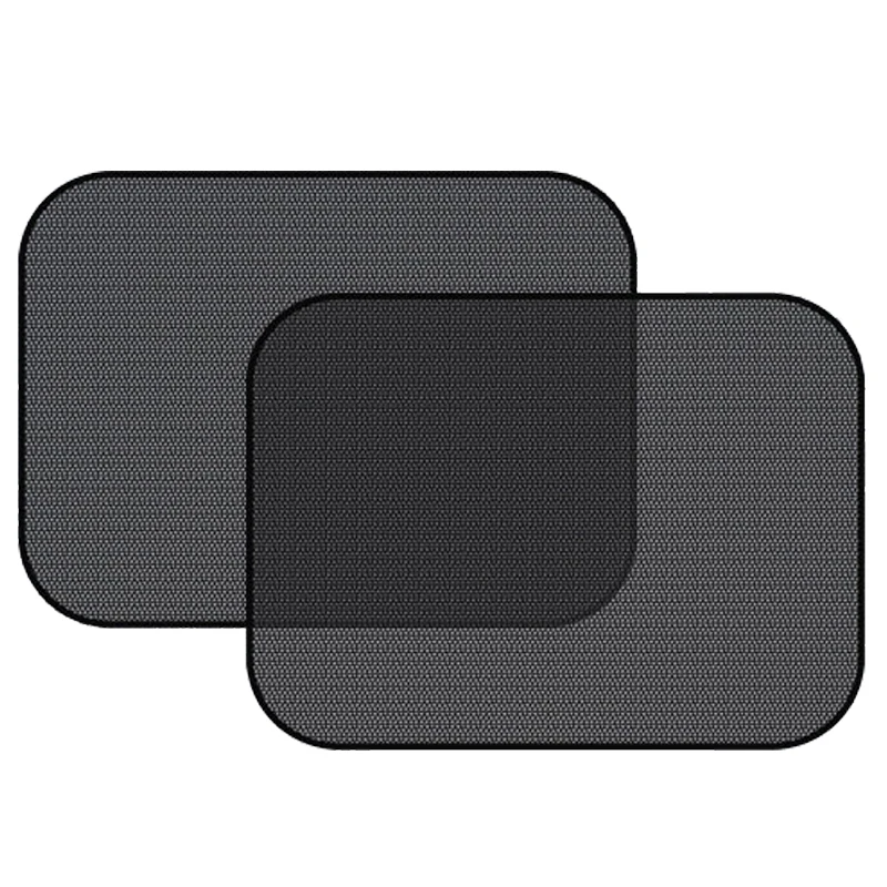 

1 Pair Universal Car Summer Black Mesh Side Shield 44x36cm Car Sunscreen Sunshade / Side Shield Automotive Supplies