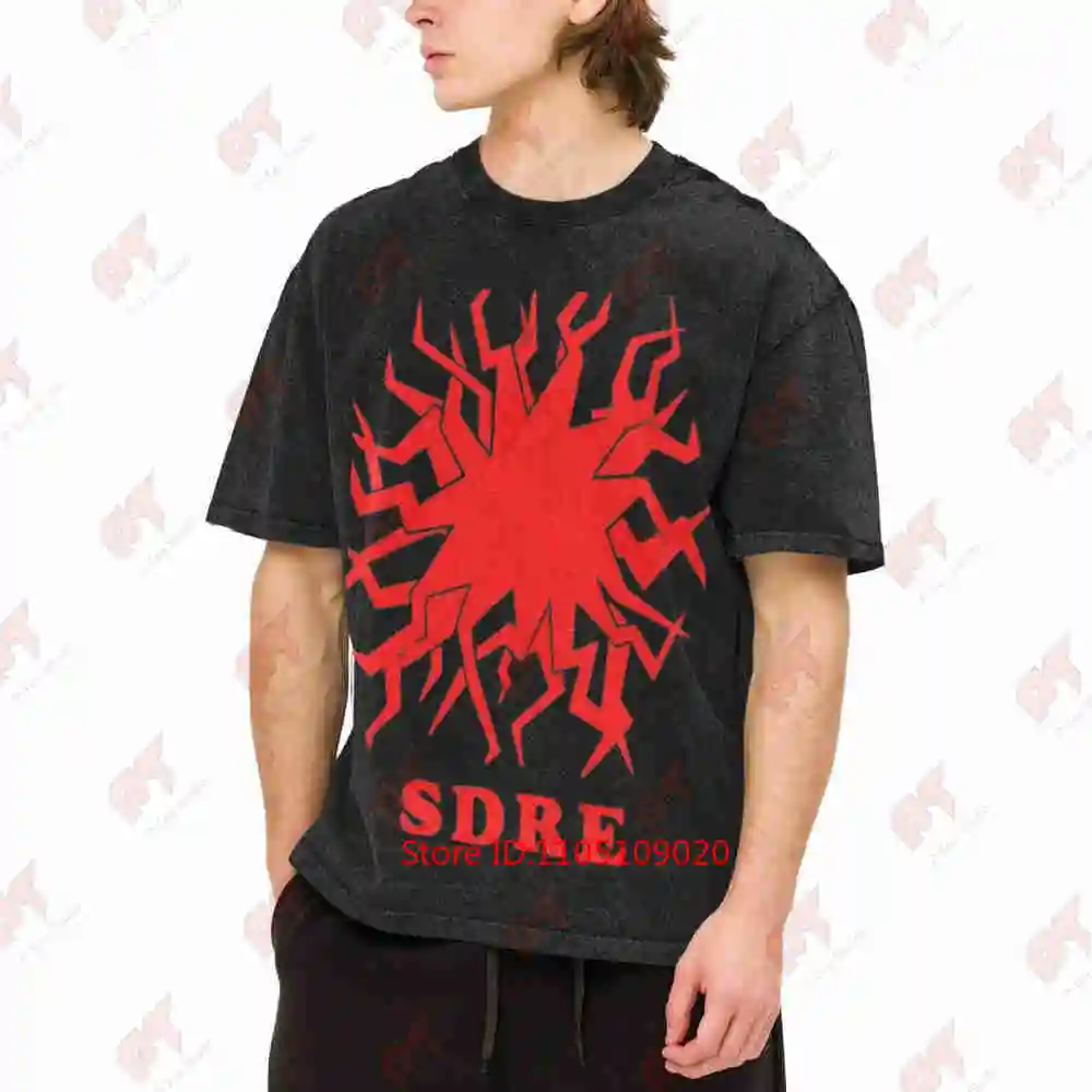 Sdre Sunny Day Retro Band 1990s Emo Music Indie Rock Post Hardcore Cult Classic Vintage Washed Tee Pure Cotton T-Shirt