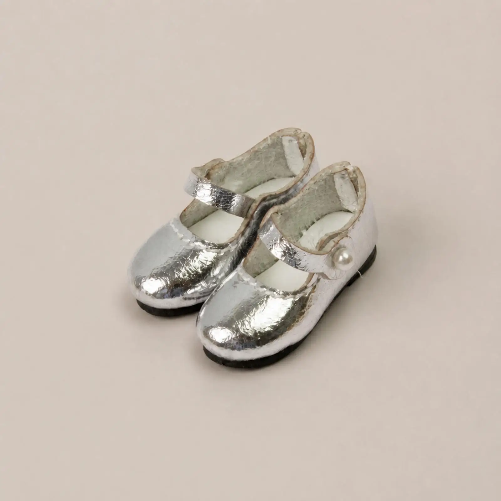 Miniature PU Leather Doll Shoes Vintage Strap Design for Blythe OB22 1/6 Scale Collectible Footwear