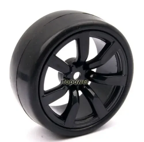 RC 9047 Flat Racing Tires Tyre Wheel Rim Fit HSP HPI 1:10 On-Road Car