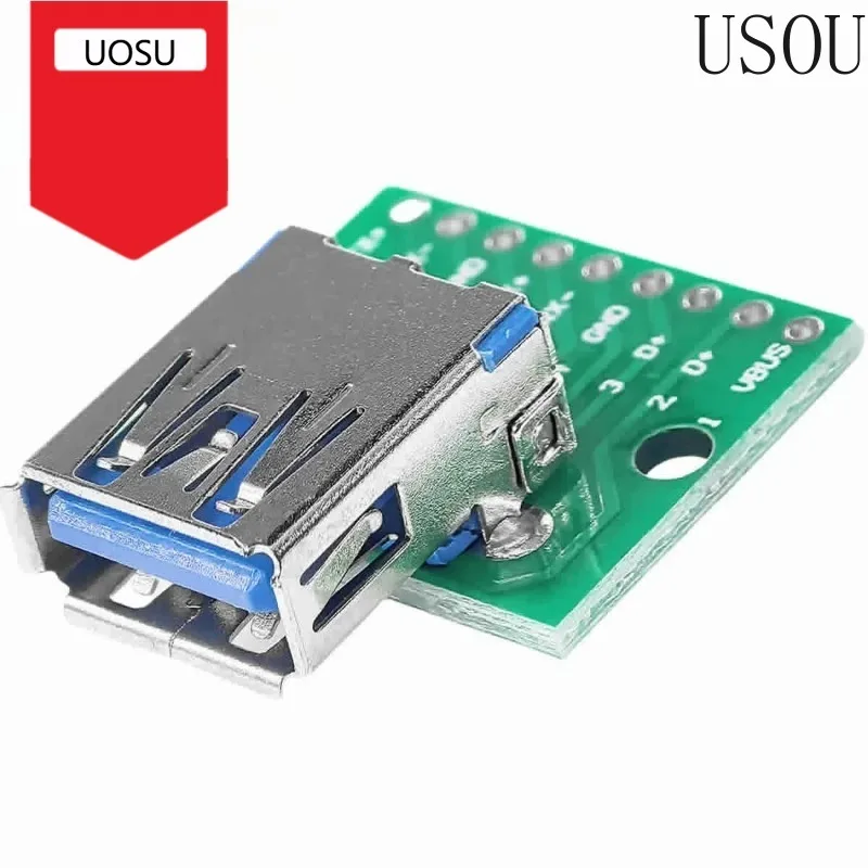 USB 3.0 To 2.54mm DIP A Female Connector Interface PCB Converter Adapter Module Breakout Plate Board Module