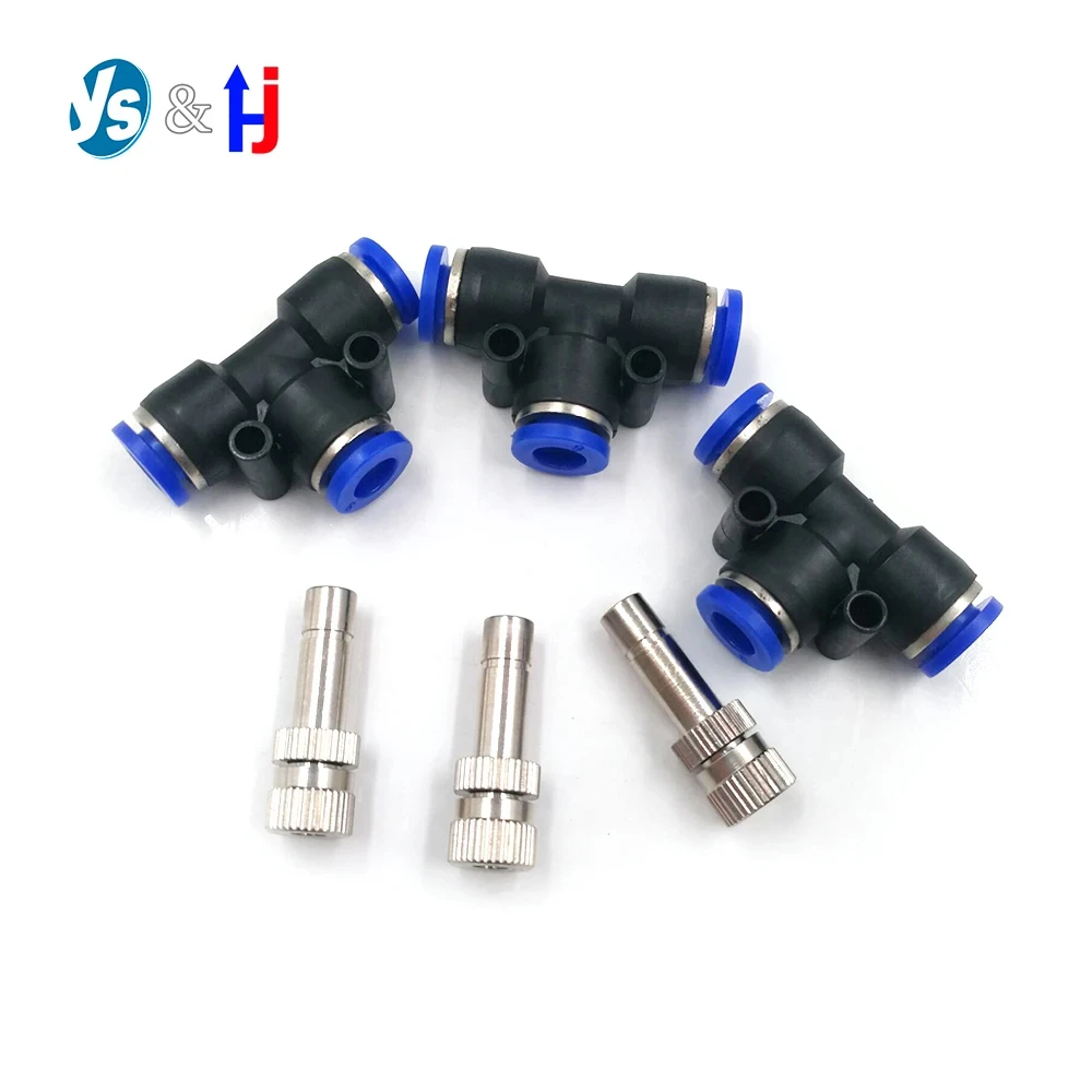 6mm 8mm Misting Cooling System Low Pressure Atomizing Nozzles Slip lock Quick Connectors Humidify Watering Landscapingc Sprayer