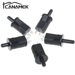 1Pc 125-250V Door Switch Refrigerator Cabinet Light Disinfection Cabinet Wardrobe Closed Press Button Switch Black