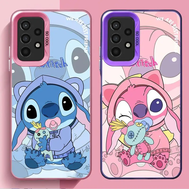 Phone Case For Samsung Galaxy A15 A73 A72 A54 53 A52 A33 34 A42 32 A24 A23 A22 A14 A13 A12 A11 5G Disney Lovers Lovely Stitch