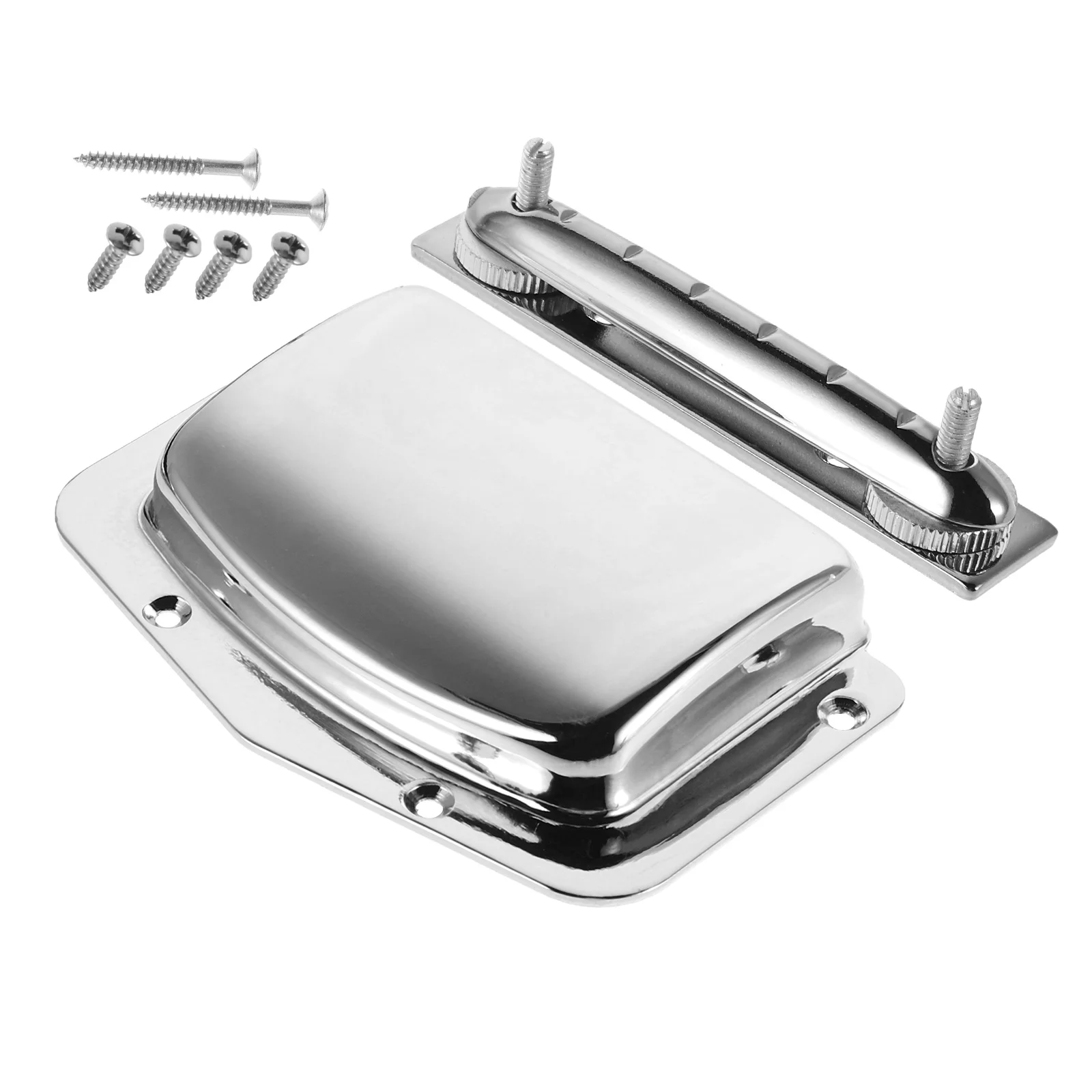 

Electric Guitar Accessories Bass Bridge Protective Cover Nut Pickup Covers Silver Protector
