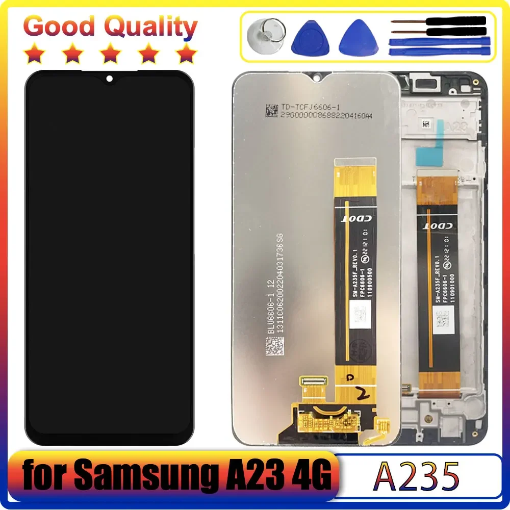 

6.6'' A235 LCD for Samsung Galaxy A23 4G A235F LCD Display Touch Screen Digitizer Assembly for Samsung A23 4G A235M A235F LCD