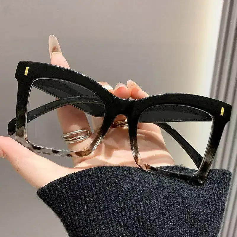 Retro Oversized Square Reading Glasses Men Women Luxury Blue Light Blocking Eyeglasses Presbyopia Eyewear Diopter +1.0~+4.0