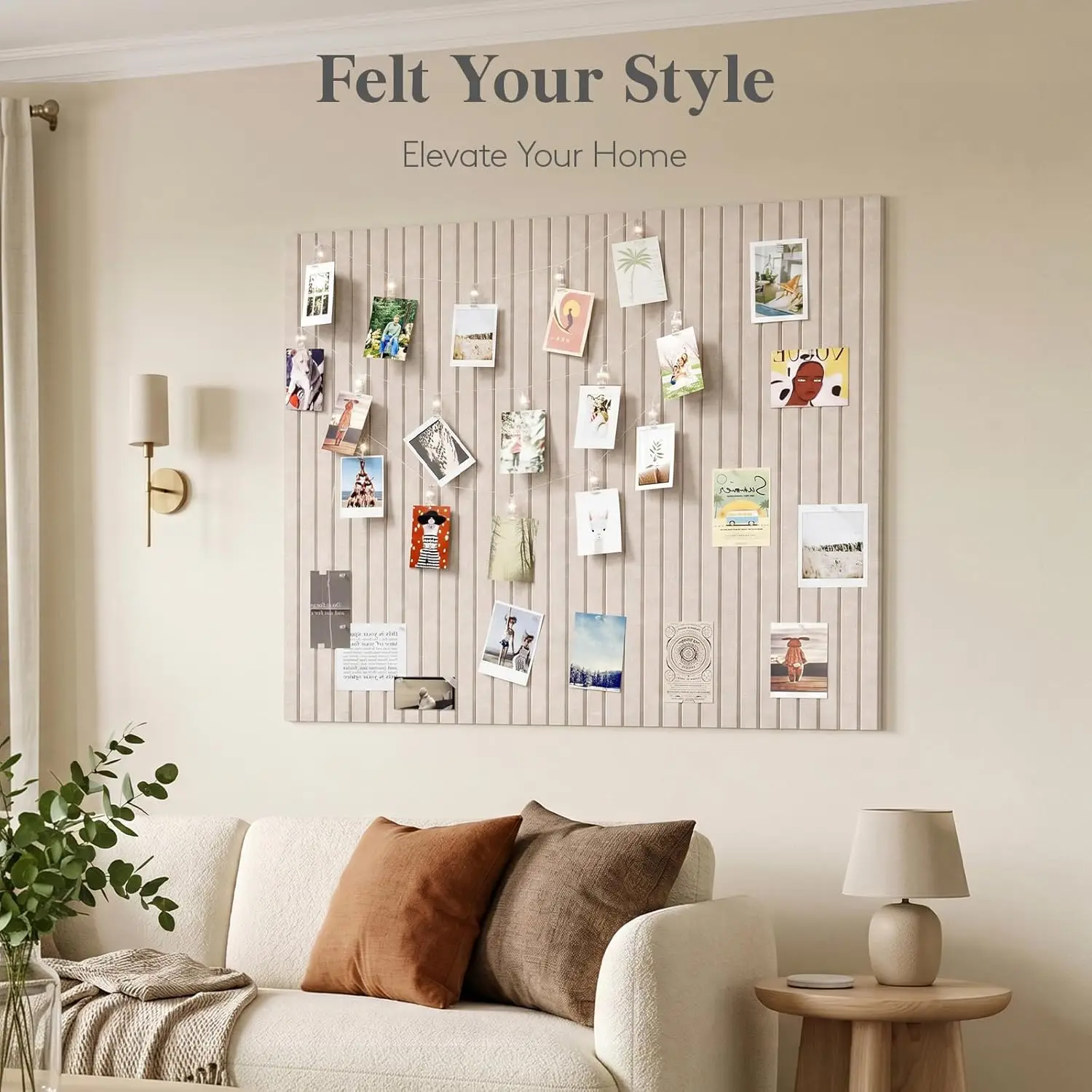 6 PCS Felt Wall Tiles Cork Bulletin Boards for Office Home Classroom Decor Felt Notice Boards Eco-Friendly Pin-Up Pins Included