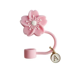 Haitang Flower Dustproof Straw Cover Reusable Silicone Straw Cover Party Decoration Cup Protector Accessories Anti overflow Plug