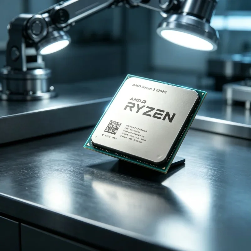 AMD Ryzen 3 2200G Socket AM4 Processor Built-in Vega 8 Graphics 4 Cores 4 Threads Light Gaming Desktop CPU