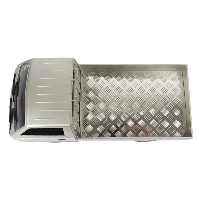 

ABUM-5X For WPL D12 1/10 RC Car Upgrade Parts Rear Trunk Cover Skid Plate Anti-Slip Board Decorative Plate Accessories