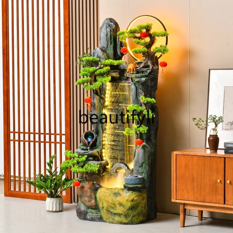 

K18 A26 New Chinese rockery, flowing water fountain, living room entrance circulating water decoration floor ornament