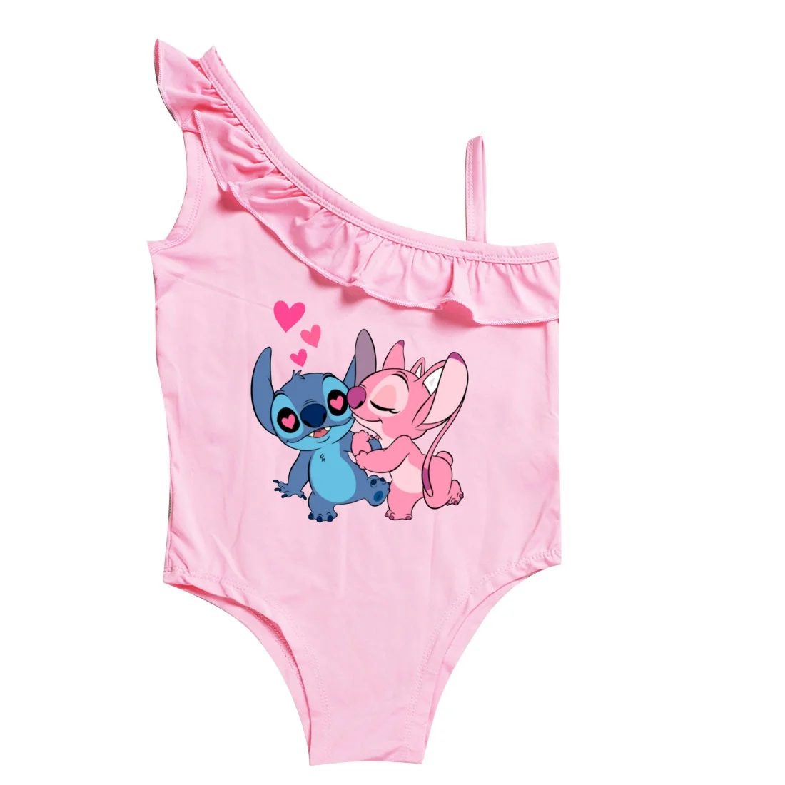 Girls Lilo Stitch Swimsuit One-Piece Swimwear Kid Stitch Princess Swimsuit Beachwear Children Clothes 3-10Years Birthday Gifts