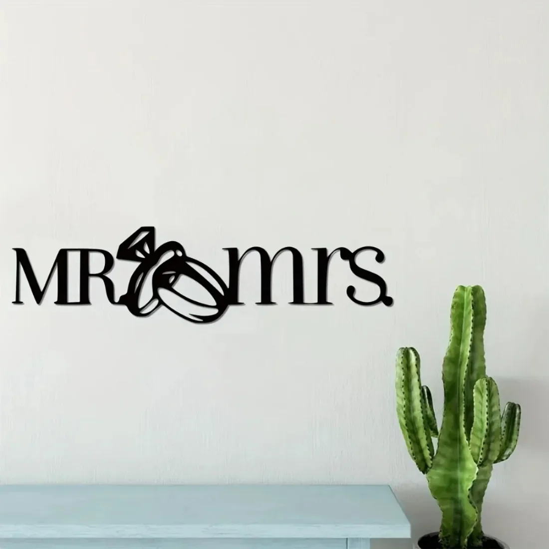 CIFBUY Metal Wall Art Mr and Mrs Iron Sculpture Hanging Sign Outdoor Garden Yard Decor Home Ornament Gift Rustic Style
