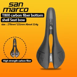 San Marco Aspider Carbon Bike Saddle Road TT Microfiber Surface Men Women MTB Mountain Racing Bicycle Seats Wide Cycling Parts