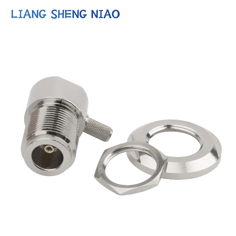 N-KW-3 pipe head L16N female seat bent crimping N female head welding wire head 50-3 N female pipe head connector