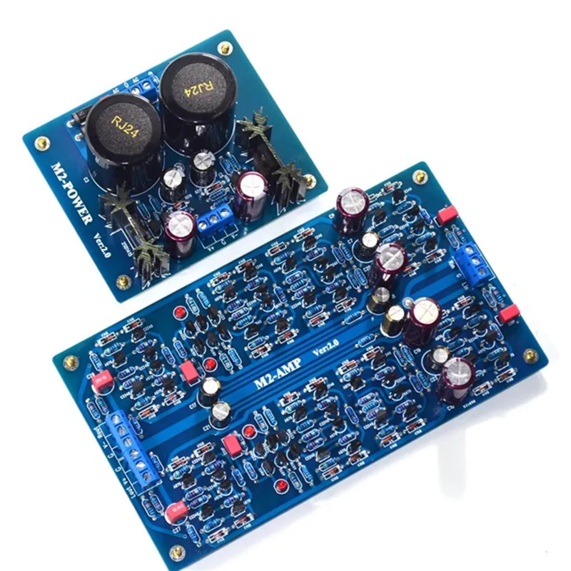 Assembled M2-AMP HiFi Stereo Home Audio Preamplifier Board Based on Maranz SC7-S2 Circuit With Power Supply Board