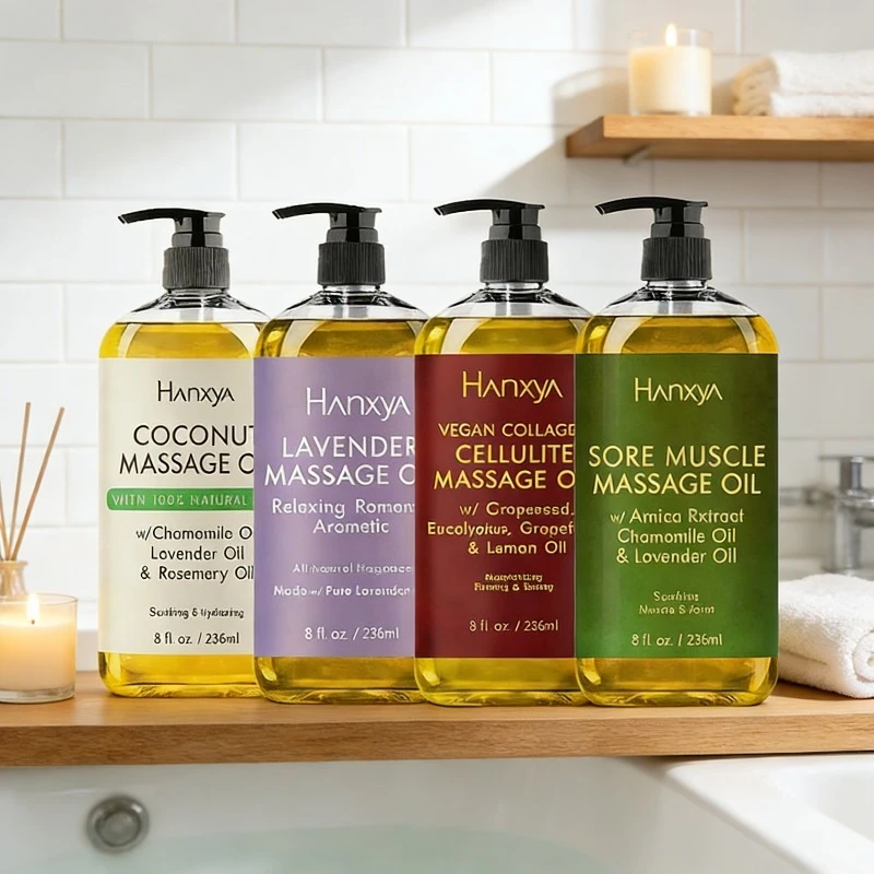 

Массажное масло в одноразовой бутылке - Премиальное ароматерапевтическое масло для расслабления, снятия мышечного напряжения и питания кожи