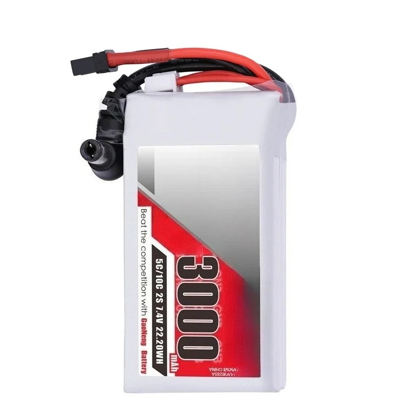 For Fatshark Glasses Dominator Skyzone Aomway FPV Goggles RC Drone GNB 2S 7.4V Lipo Battery 3000MAH 5C/10C