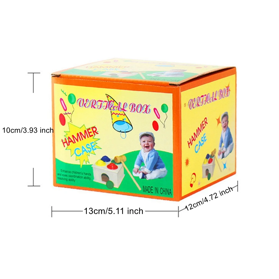 Juguetes Educativos de madera Montessori para bebés, pelota de golpe para niños, juegos de aprendizaje temprano para bebés, juguetes para niños