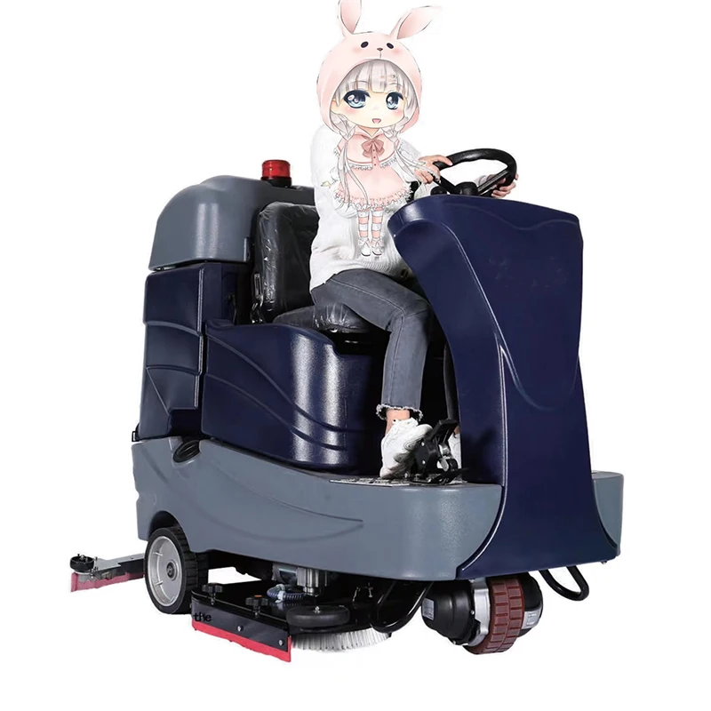 Factory shopping mall floor washing truck supermarket electric sweeper seat driving floor washing machine