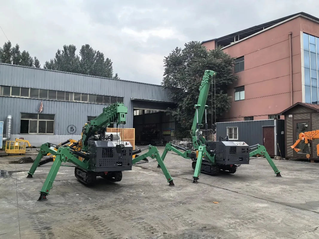 4Ton Multi Scene Spider Crawler Crane 12m Lifting Height Hydraulic Telescopic Boom Rubber Crawler Portable Design For Various