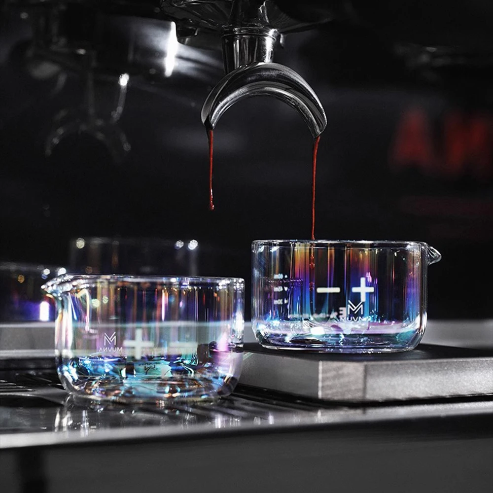 

2pcs Glass Coffee Small Measuring Cup Scale Shot100ml Espresso Coffee Cup Barista Accessories Kitchen Measurement Tool