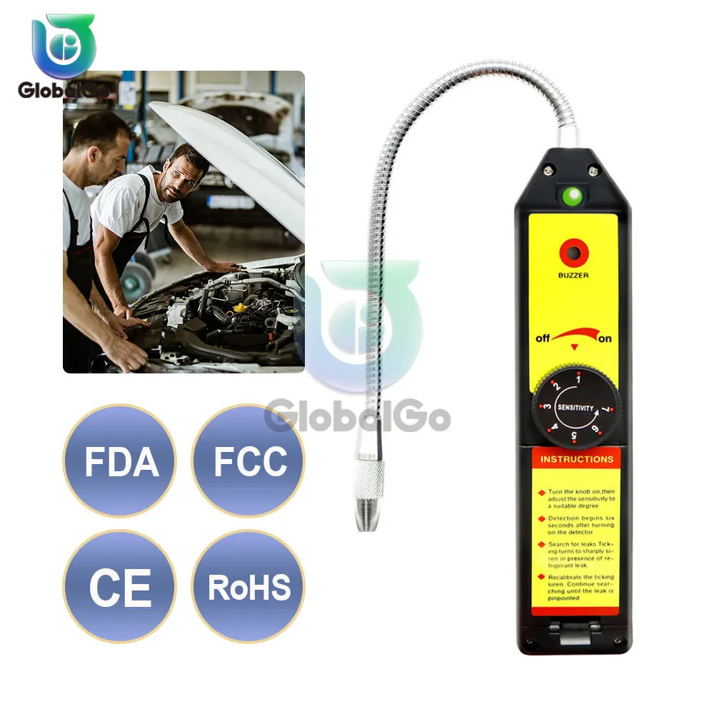 

Gas detector gas leak detector Freon gas analyzer CFC HFC Halogen Gas Refrigerant Leak Detector Air Conditioning R22a R134a