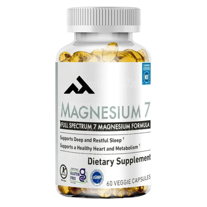 

Добавка из глицината магния, содержащая витамину B6, цитрат марганина, без глютена, вегетарианская, без ГМО, 60 капсул