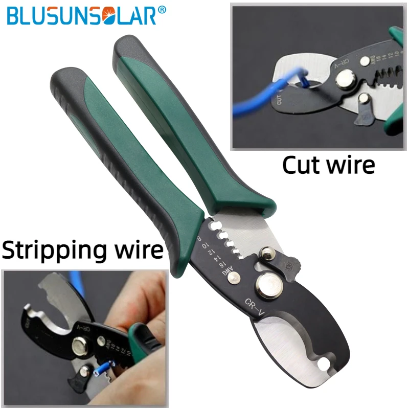 1pcs Hand Electrician Pliers for Crimping Wire Cable from 4-50mm2 AWG 12-1 Cable Cutters/Thickened and Reinforced Metal Plate