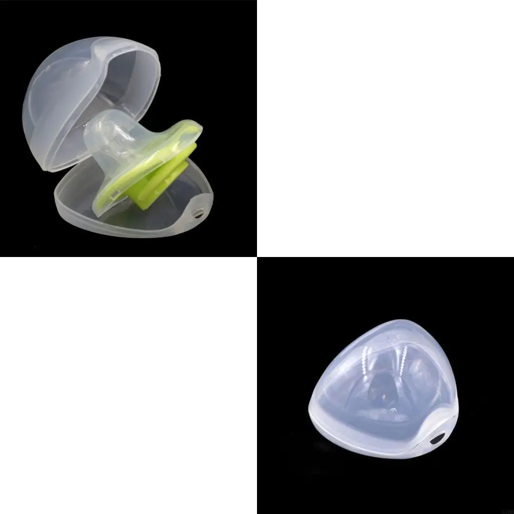 Baby Dummy Pacifier for Case Transparent Safe Infant Soother Storage Box Nipple Shield Container Holder