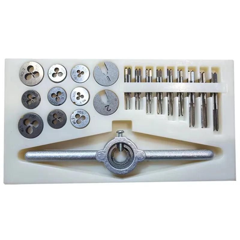 

31pcs HSS Precision Small Size Thread Tap and Die Set M1.0 M1.1 M1.2 M1.4 M1.6 M1.8 M2.0 M2.2 M2.5 with Holder Wrench Kit