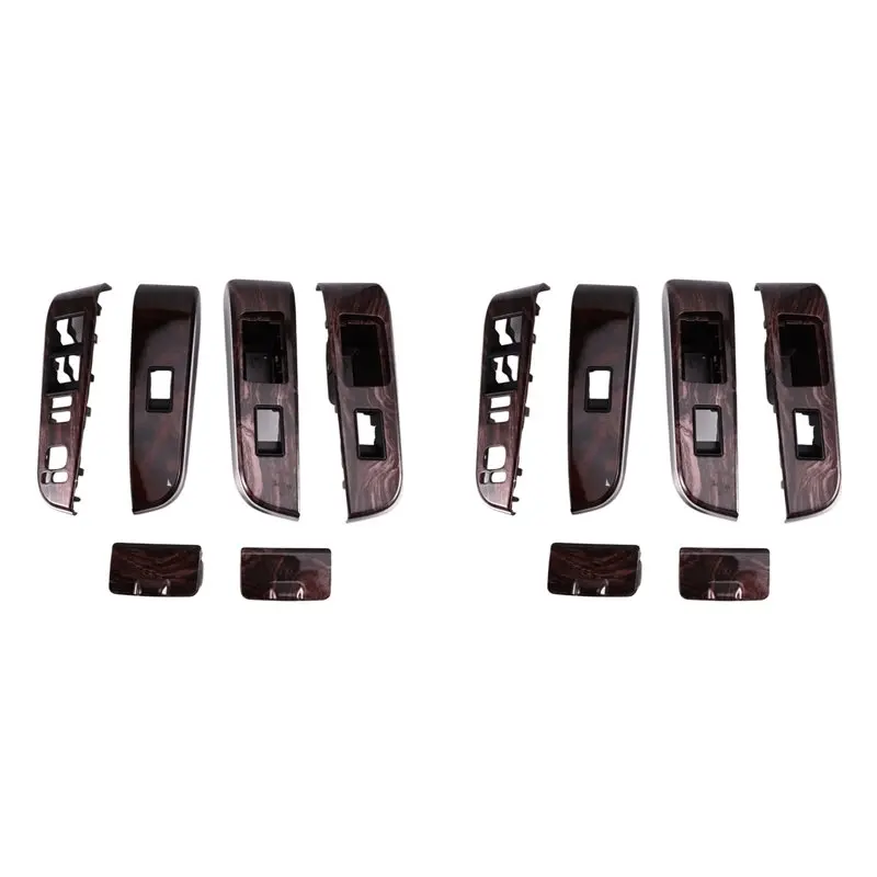【AC77 Top !! 】2X Window Control Switch Cover 74232-06670-B0 74231-06470-B0 For Toyota Camry 2012-2017 Window Glass Lifter Panel